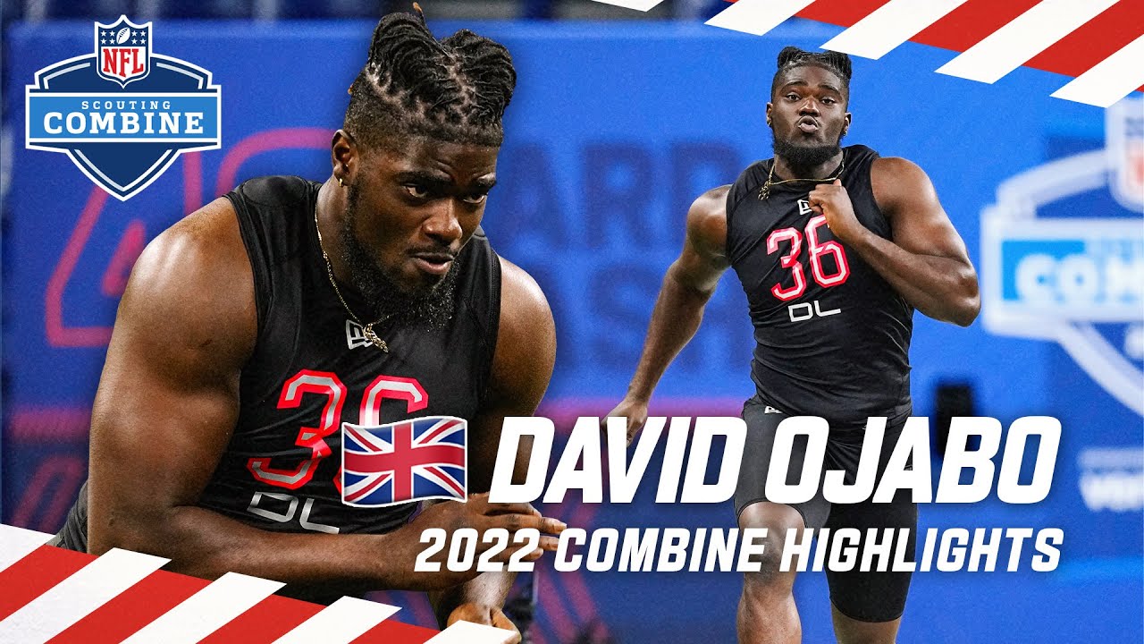 🇬🇧 David Ojabo's Combine Highlights | British NFL Draft Prospect Runs Rapid 40-Yard Dash! | NFL UK