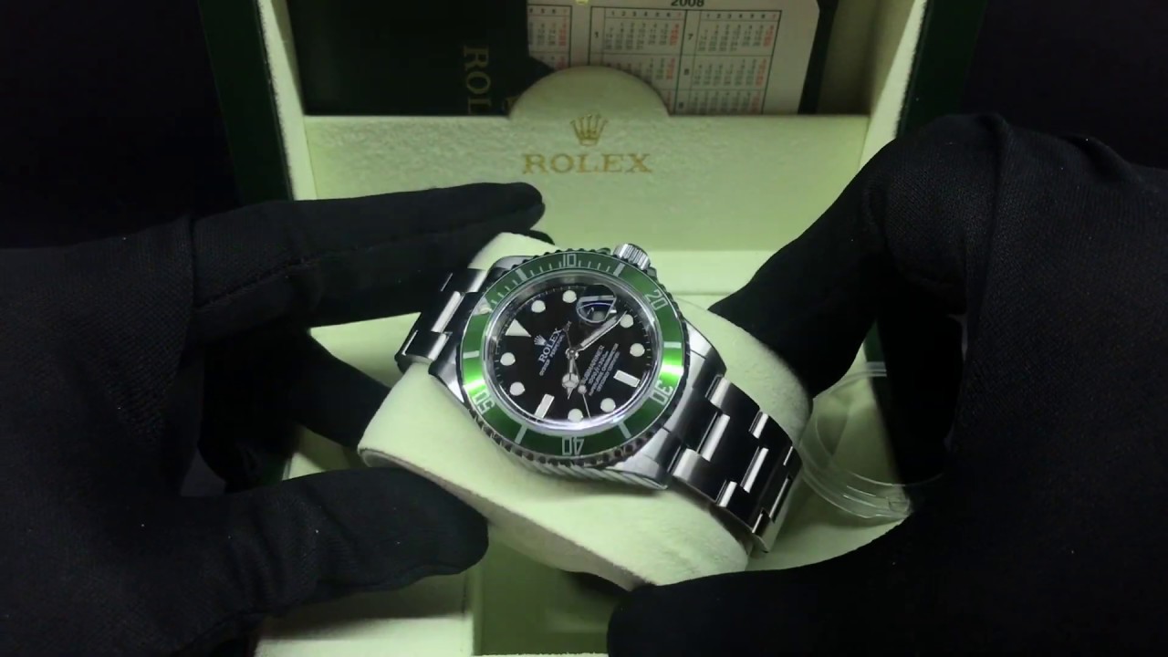 S/N C544 Rolex Submariner Date ref: 16610LV Kermit