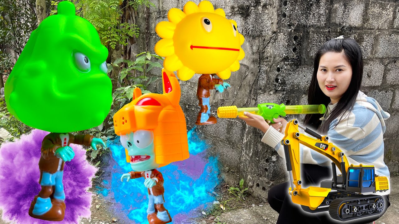 Changcady và máy xúc tìm thấy minion , thu phục zombies cây giúp bạn Nhím - Cam Cam TV