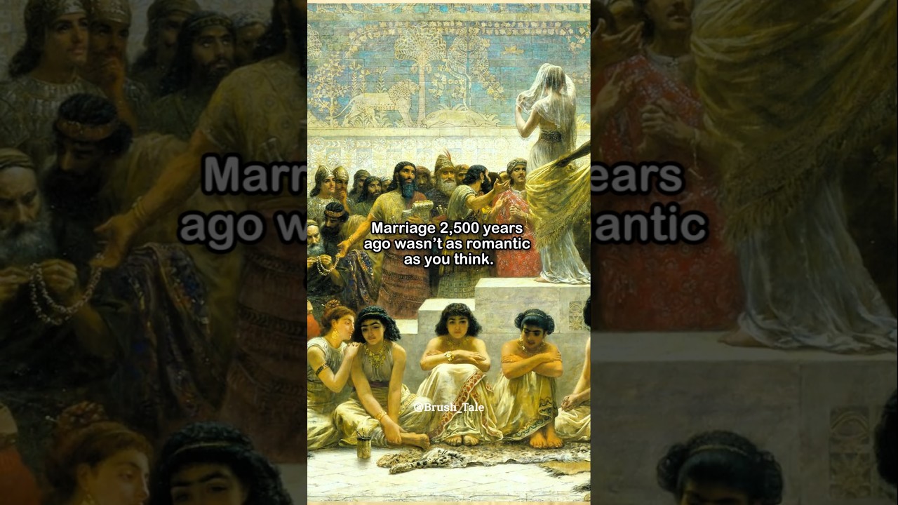 Ancient Marriage Market: Beauty Sold, Brides Bought🥀🥀 #history #painting #story