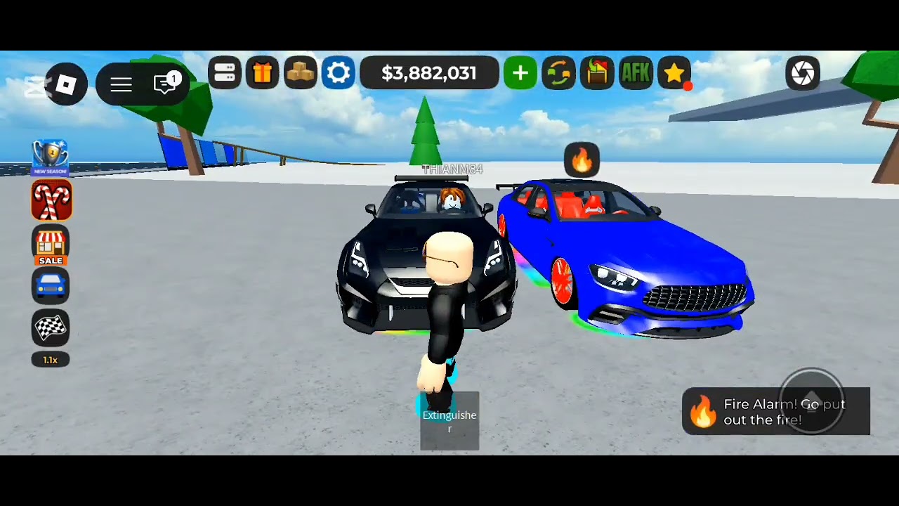 Jugando una carrera con mi otro amigo que vio el otro video y me reto a correr