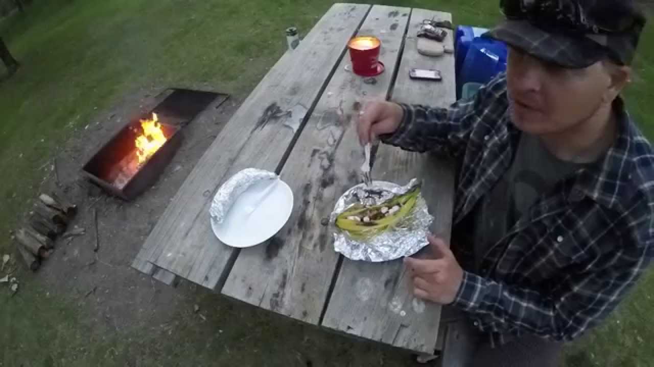 Tin Foil Cooking  : Banana Boat