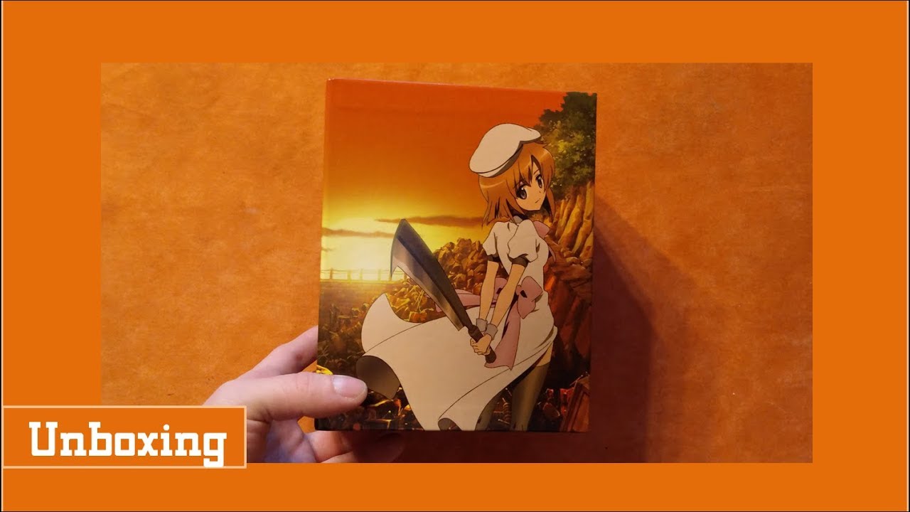 Unboxing Higurashi no Naku Koro ni/When They Cry Volume 1 + Sammelschuber + Metall-Machete