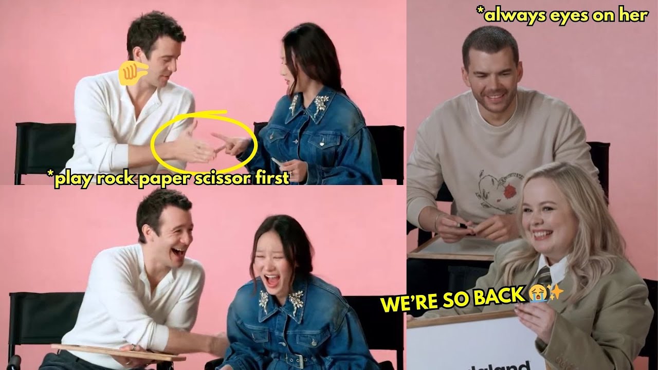 Benophie is so competitive😭✨The way Luke can’t help but be giddy and smiley when Nic is smiling🥹
