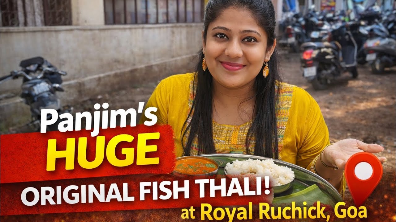 Panjim's Huge, Original Fish Thali at Royal Ruchik, Goa