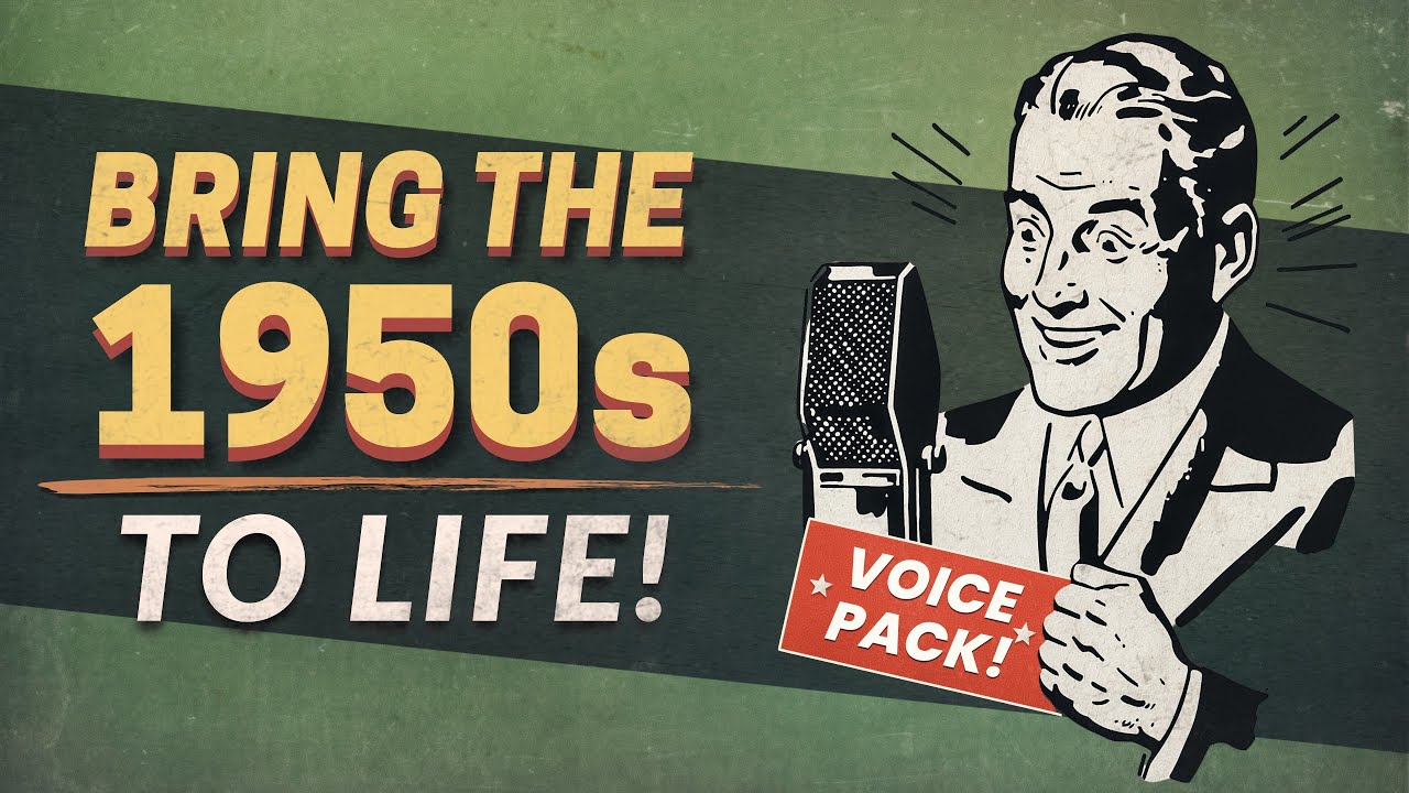 Bring the 1950s to Life &mdash; Vintage Radio Announcer Voice Pack (Prime Time Library)
