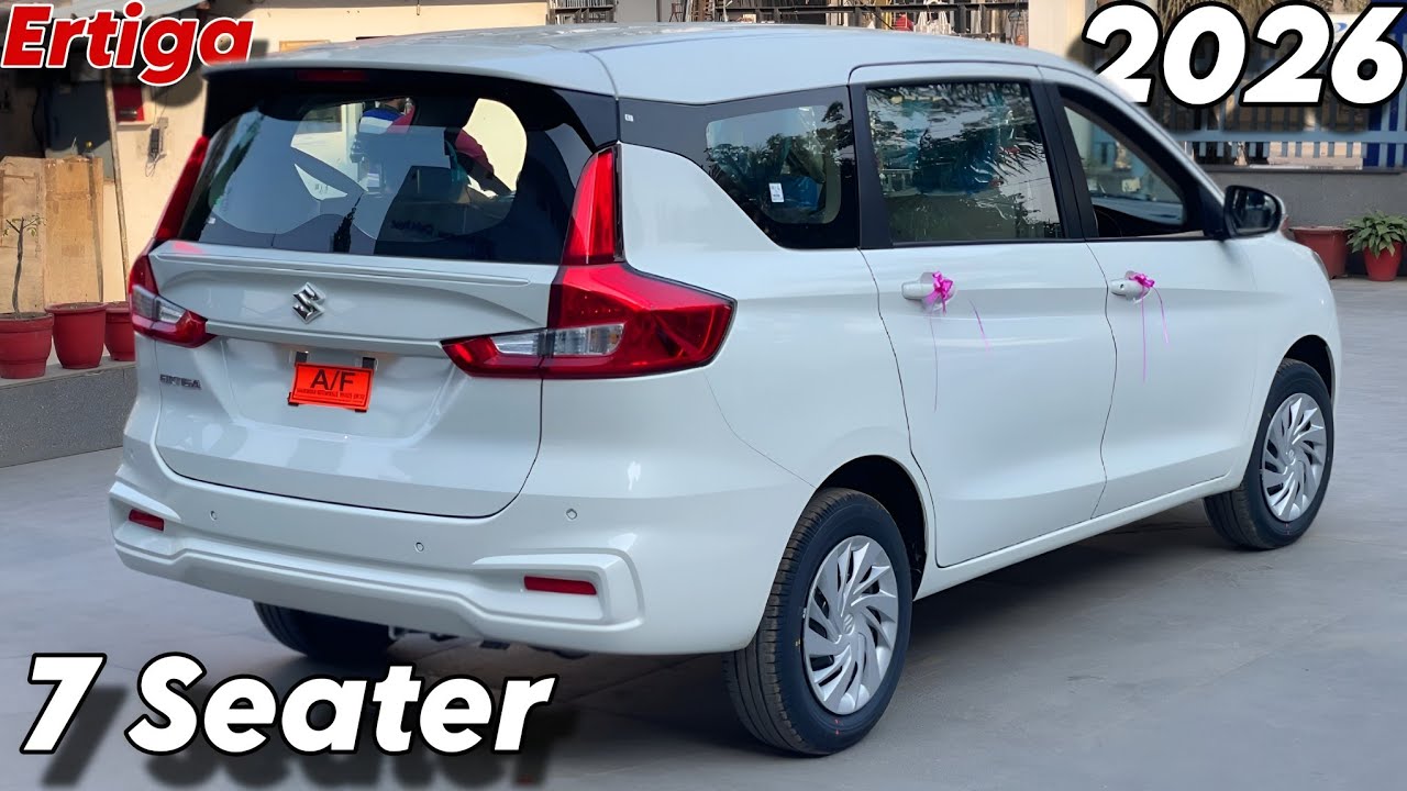 2026 Ertiga VXI CNG Top Selling Variant✅| 2026 Ertiga VXI CNG 7 Seater White Color Detailed Review 