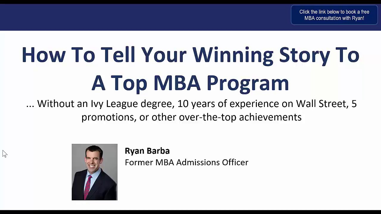 MBA Training: Crushing the Career Goals Essay