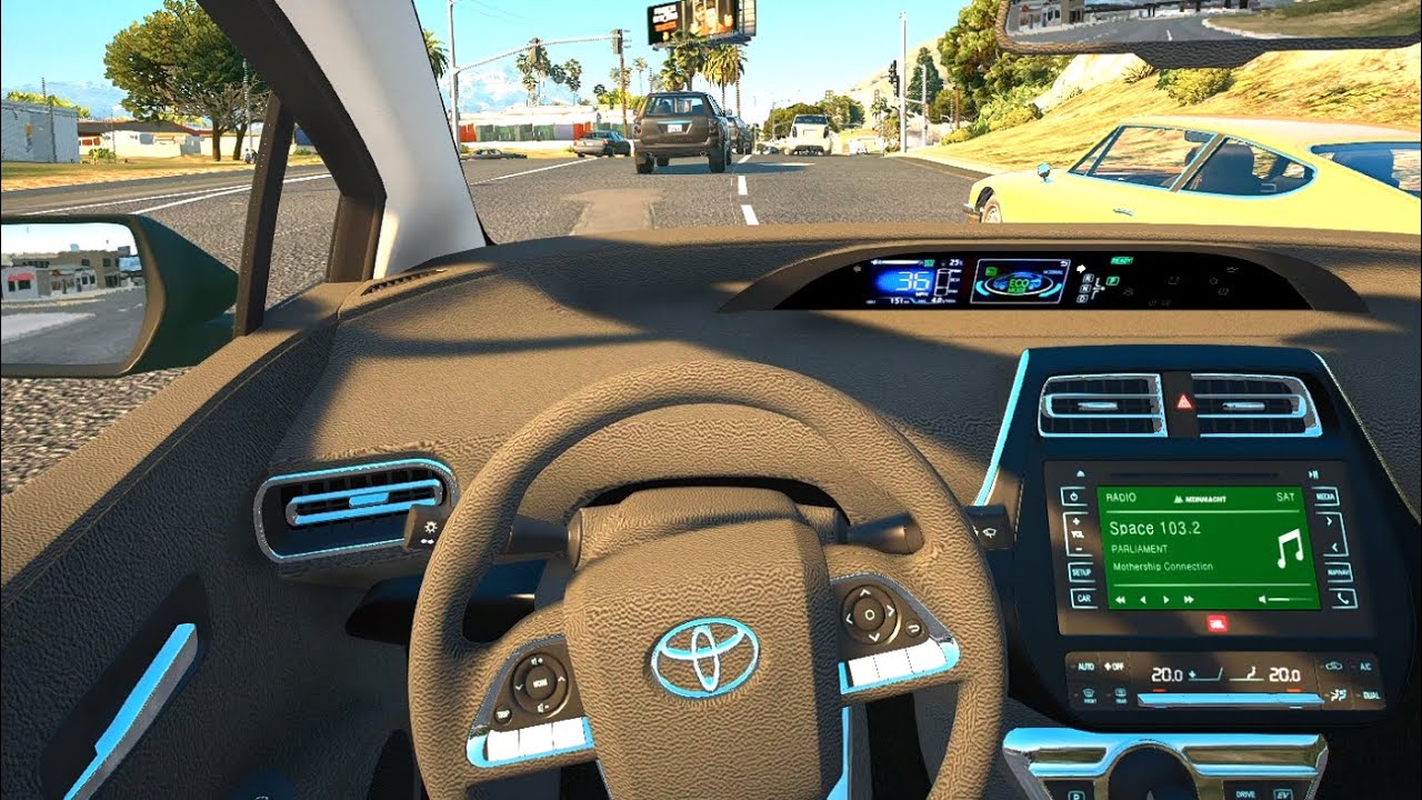 2017 Toyota Prius - GTA 5 | POV Drive [Steering wheel gameplay]