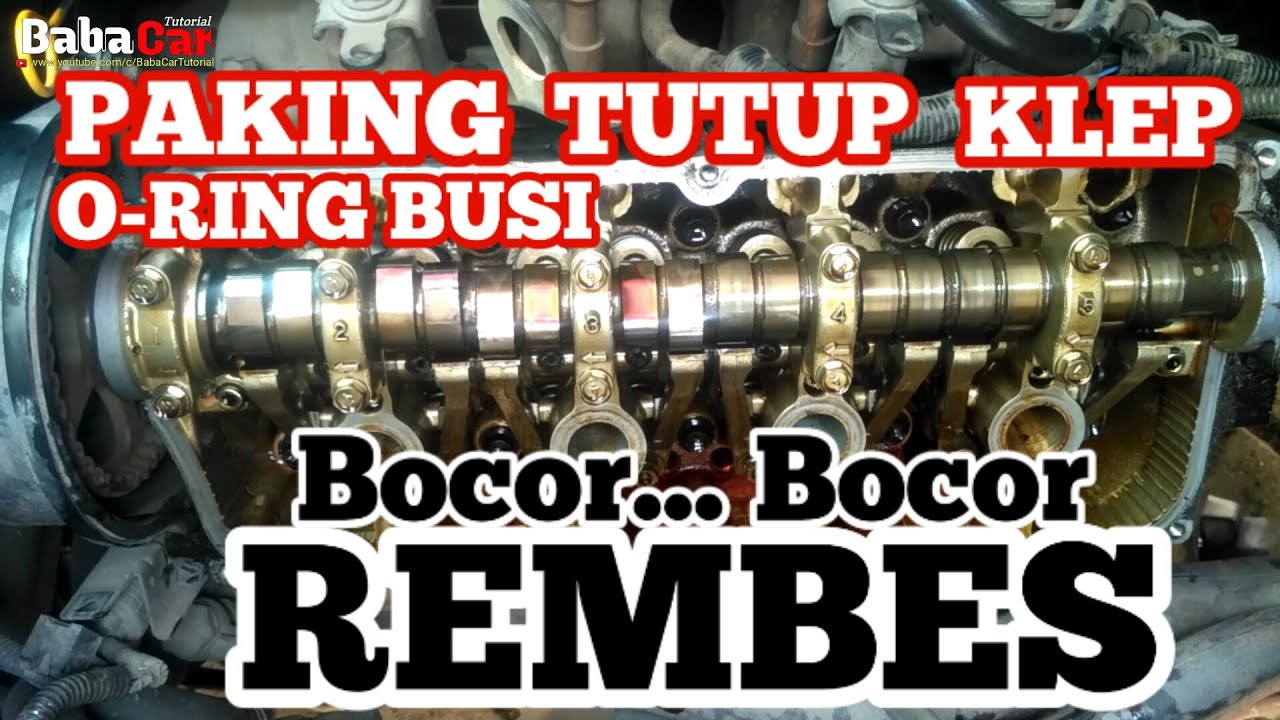 Cara mudah ganti paking tutup klep & oring busi apv