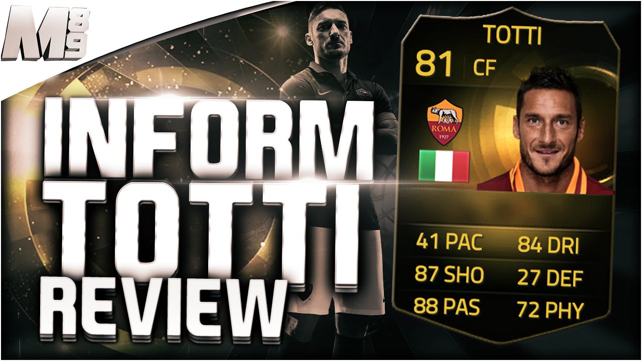 FIFA 15 UT - IF TOTTI || FIFA 15 Ultimate Team 81 Inform Player Review + In Game Stats