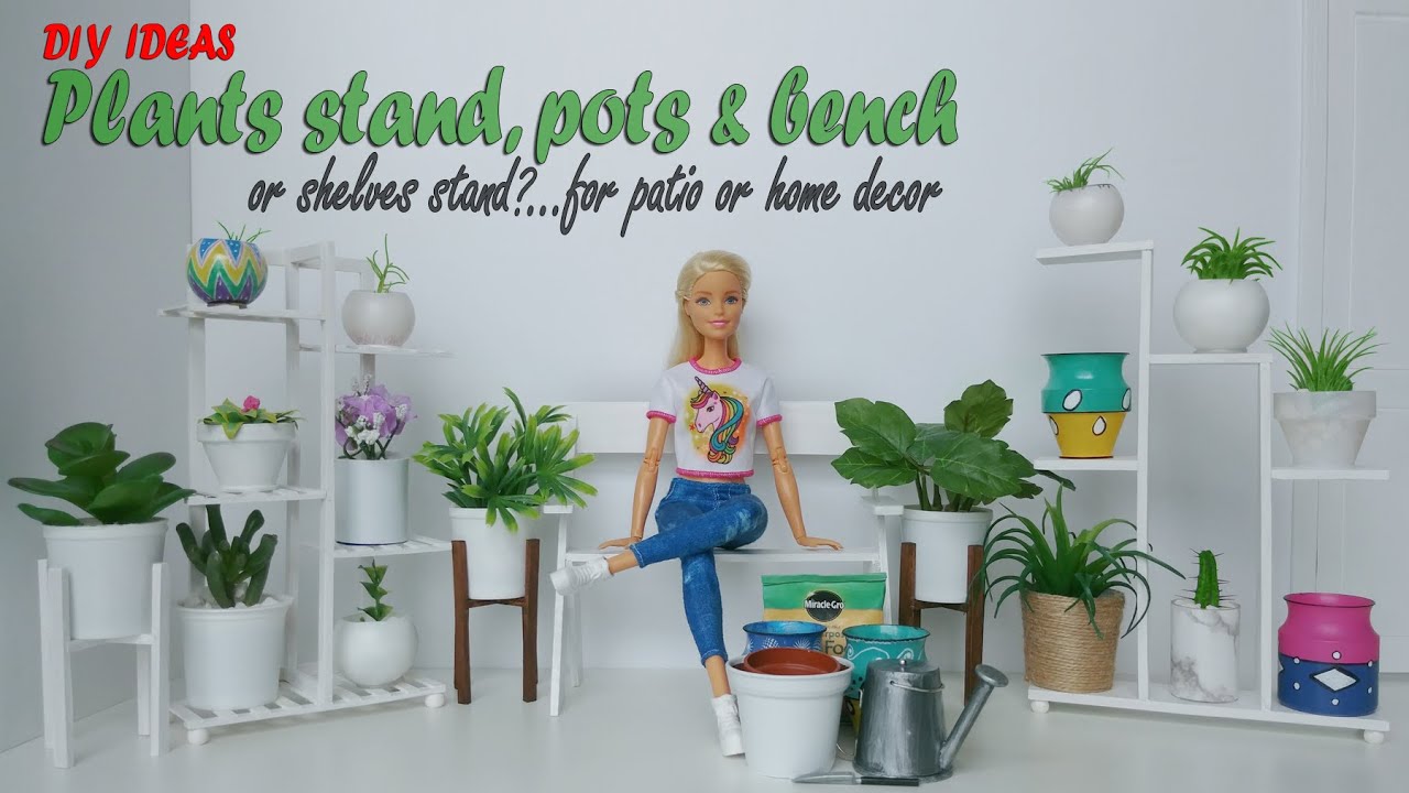 DIY Realistic Ideas for Plants Stand, Pots and Bench