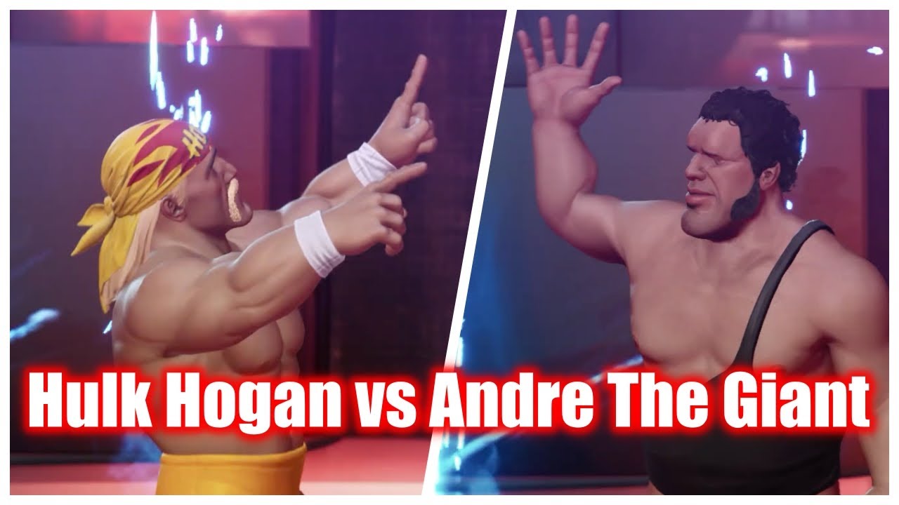 WWE 2K Battlegrounds - Hulk Hogan vs Andre The Giant - Legendary Superstars Gameplay video