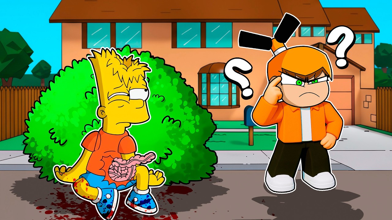 ¡ENCONTRÉ a TODOS los SIMPSONS ESCONDIDOS en Roblox *FINAL* 😱