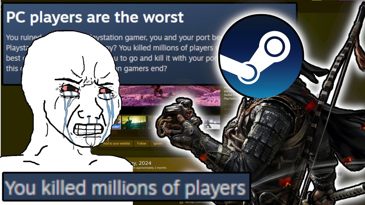 Insane Meltdown from Playstation Fanboys Over Ghost Of Tsushima PC Port