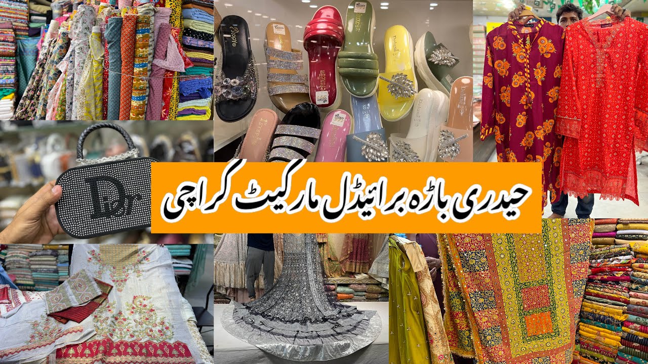 Hyderi Bara Market Karachi-heels,maxi,kurti,fancy dress & jewelry Shopping-Local Bazar Pakistan