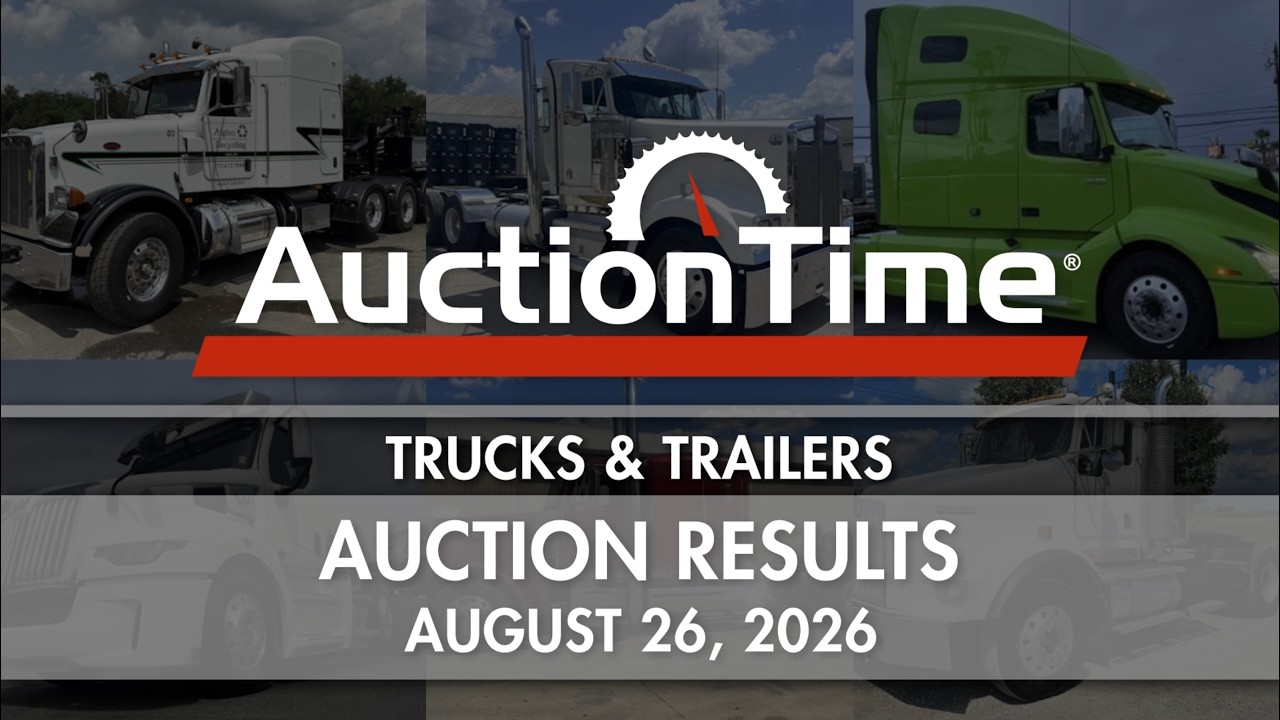 Truck & Trailer Auction Results August 26, 2026