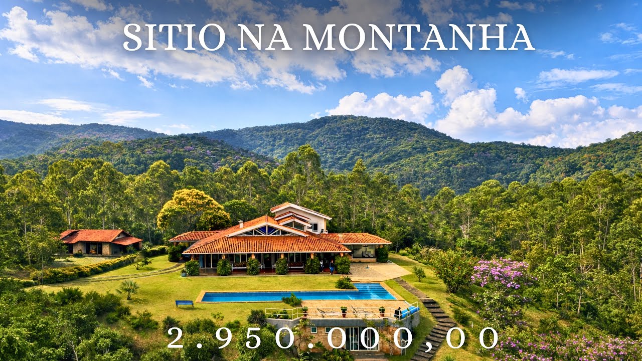 Sítio único com vista incrível para as montanhas, lazer completo e muita privacidade 