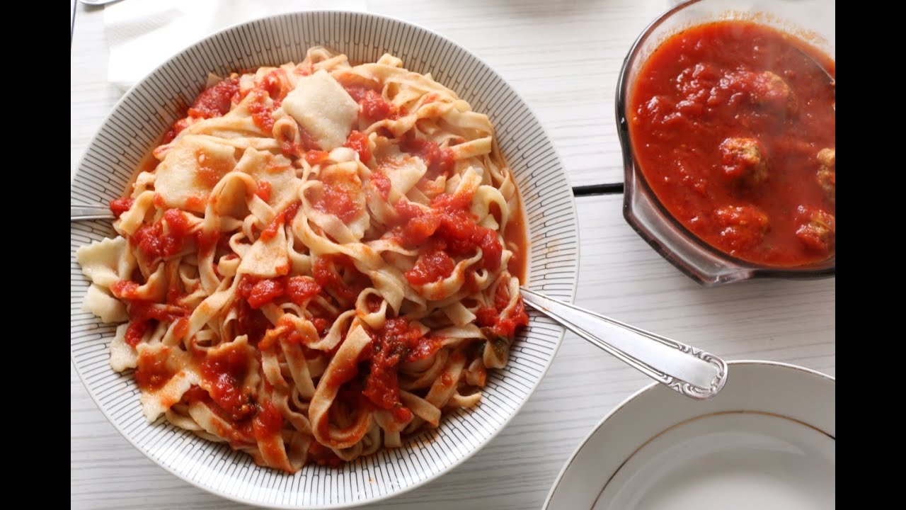 How to Make Tagliolini with Meatballs | Pasta Grannies