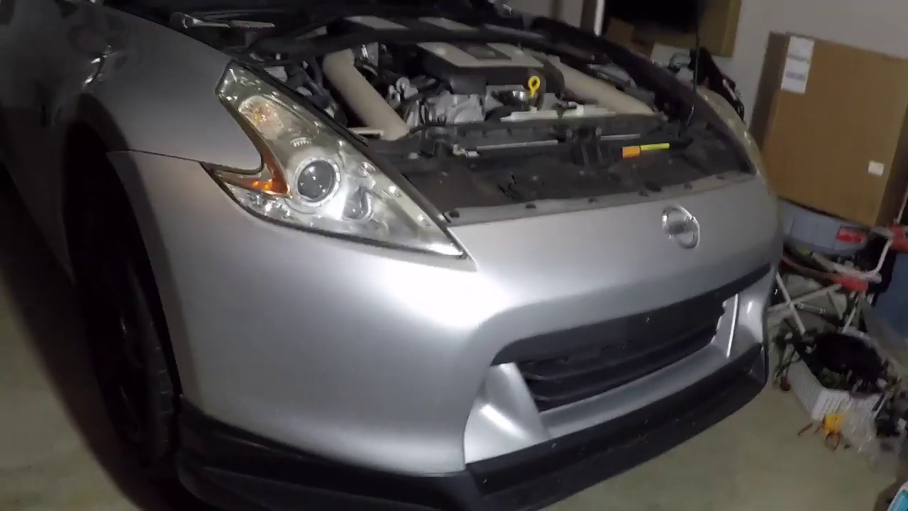 Снятие переднего бампера Nissan 370z (ЛЕГКО!)