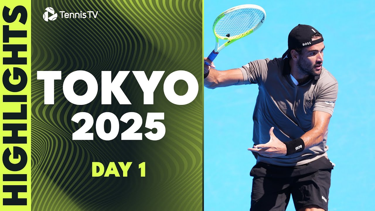 Berrettini Plays Munar; Fucsovics, Tiafoe, Borges, Altmaier Feature | Tokyo 2025 Day 1 Highlights