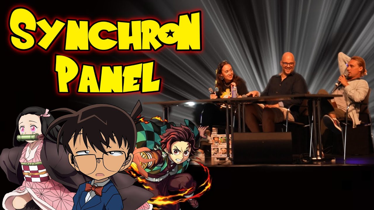 Synchronsprecher Panel auf der AnimanyCon - Tobias Müller / Julia Meynen  / ConstantinvonJascheroff