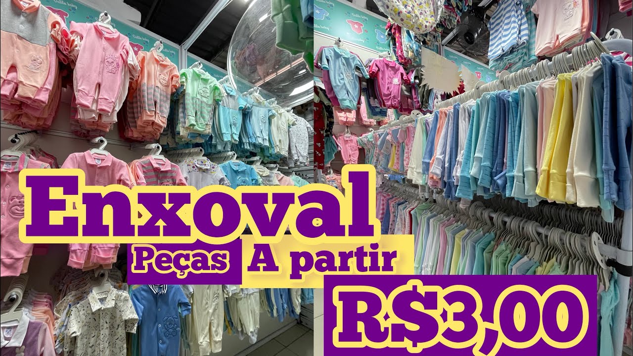 ACHEI NO BRÁS - R$3,00 MONTE SEU ENXOVAL COM R$100,00  MELHOR LOJA PARA RN E BEBE