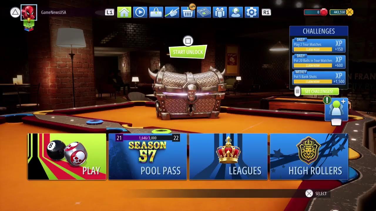 Pool Chinese Tournament and Level 200 Gameplay