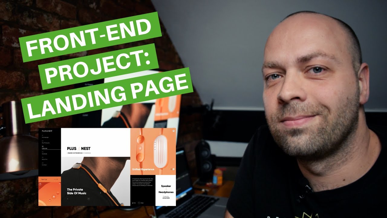 How to create a Landing page design with HTML/CSS