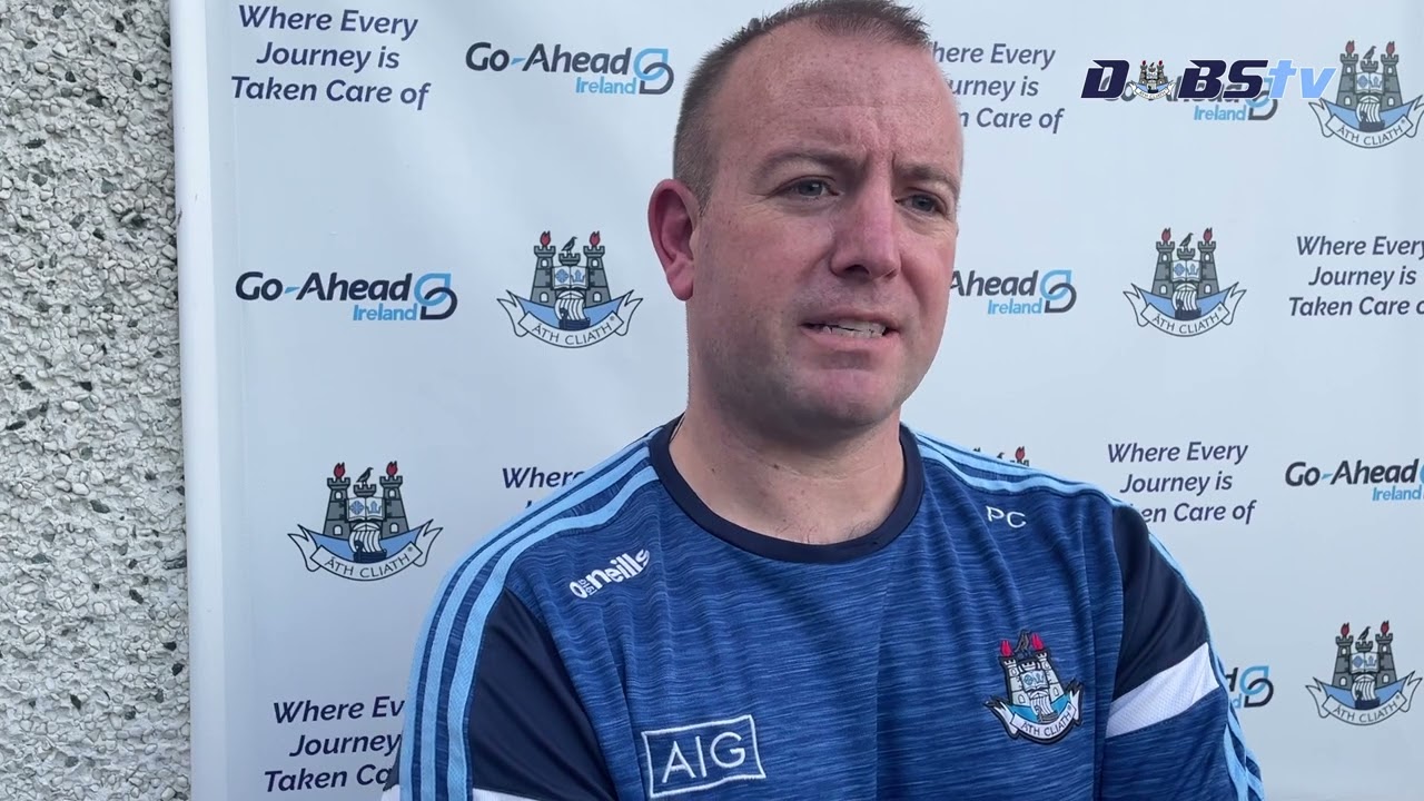 Naomh Barróg manager Paul Carney speaks to DubsTV after their Go Ahead Senior 3 Final win v Clonarf