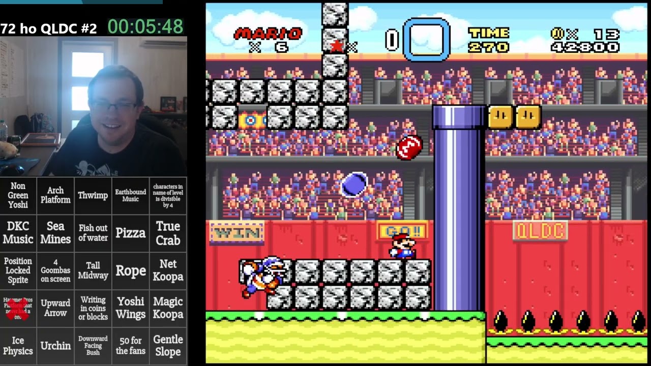 [smw] 72 Hour QLDC #2 w/ Bingo (Part 1)