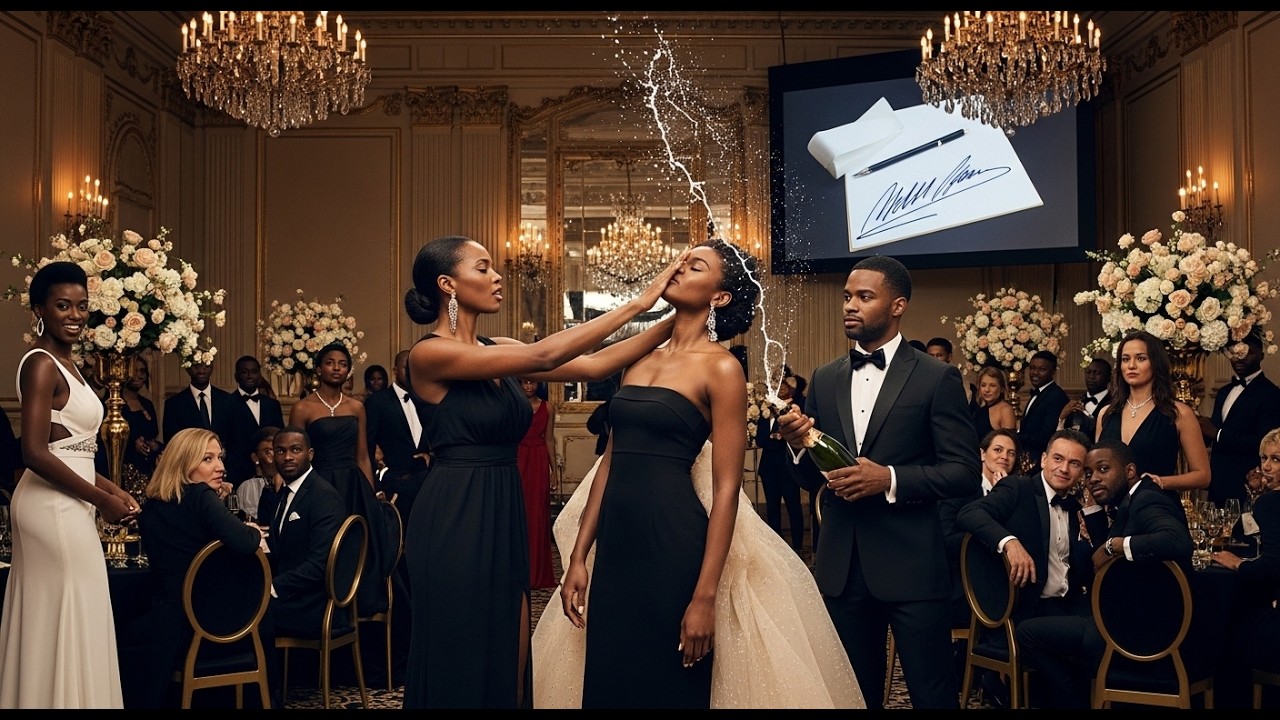 He Let His Mistress Slap Her at the Gala - Until the Board Screened the Contract with Her Signature
