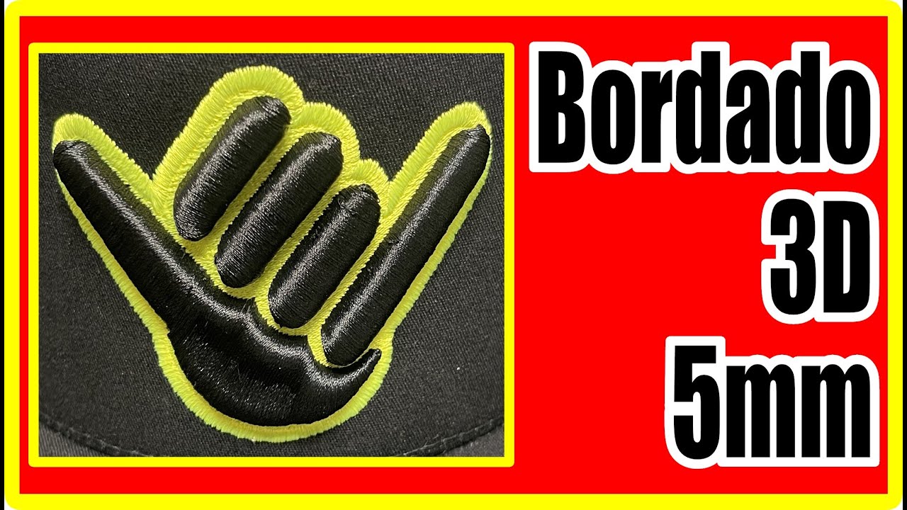 Bordado 3D con FOAMI DE 5mm - Como Hacer un Bordado 3D - How make an Embroidery puff - BROTHER PR600