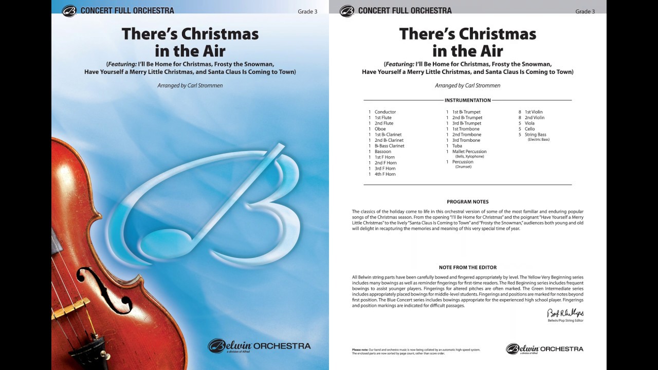 There's Christmas in the Air, arr. Carl Strommen – Score & Sound