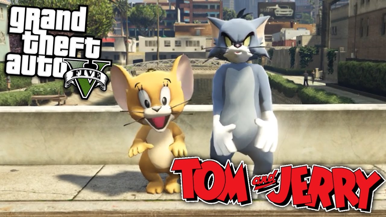GTA 5 Mods - TOM AND JERRY MOD (GTA 5 Mods Gameplay)
