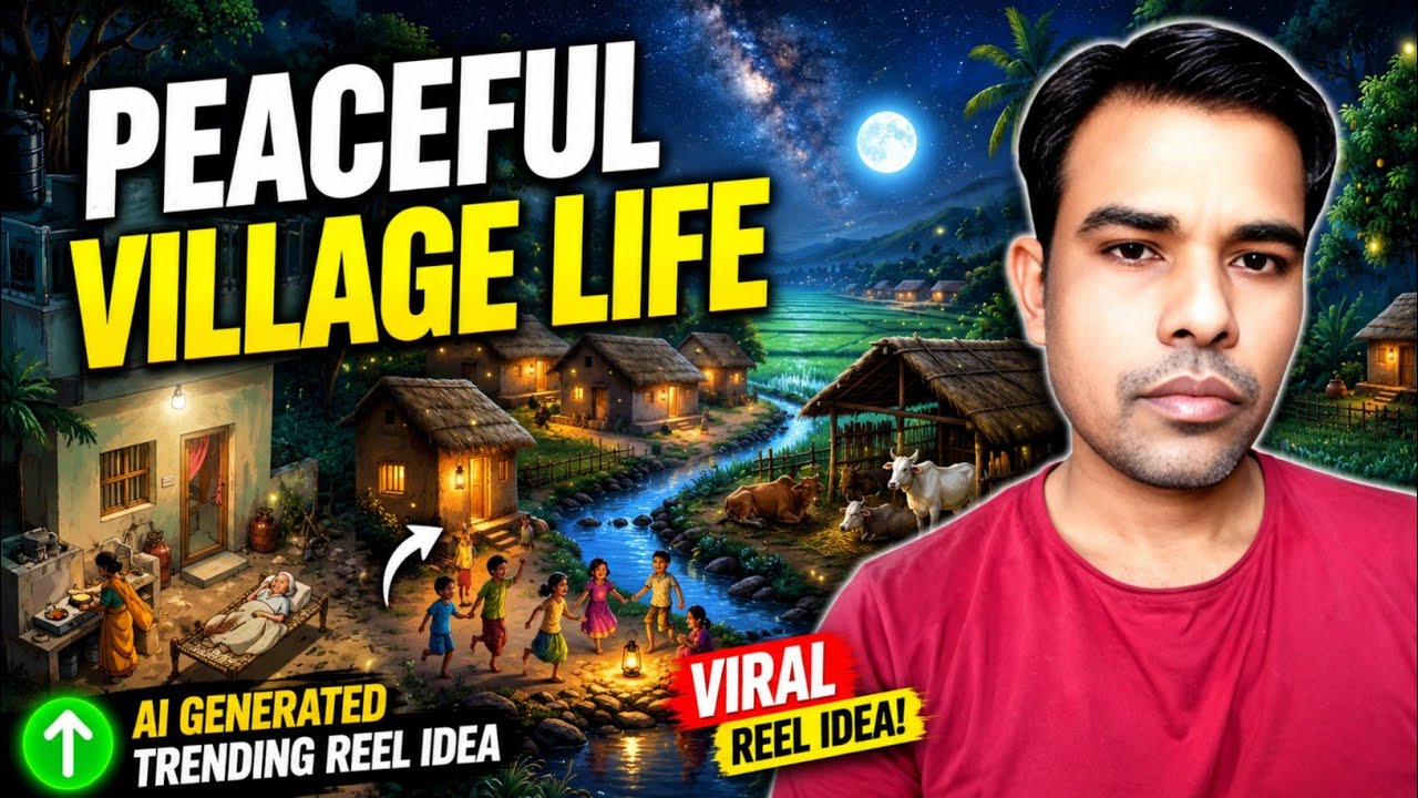 Create Viral Peaceful Village Reels Video | Create Viral 4K Ai Art Reels | Ai Video Kaise Banaye