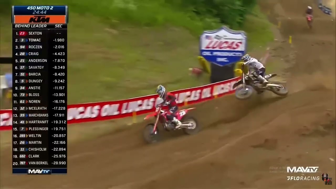 Eli Tomac goes BEAST MODE passes savatgy, Roczen and Sexton | 2022 Motocross Spring Creek