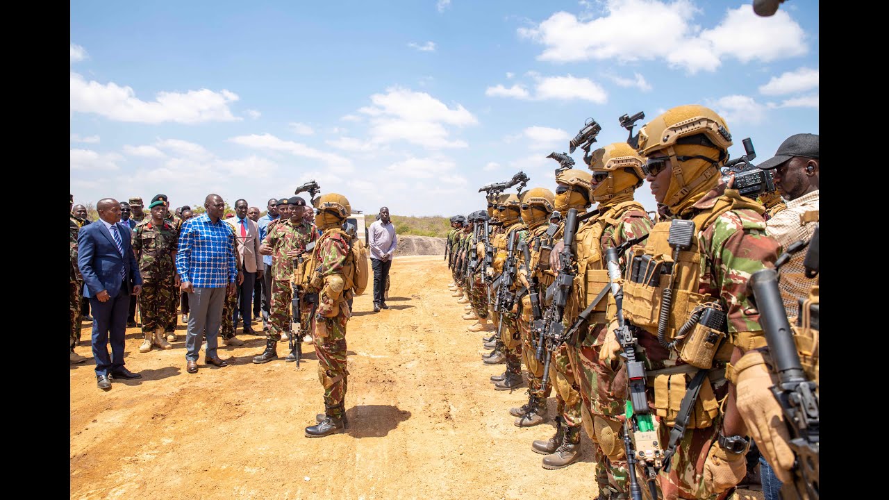 President Ruto Amazed by APS Border Police Unit Skills.