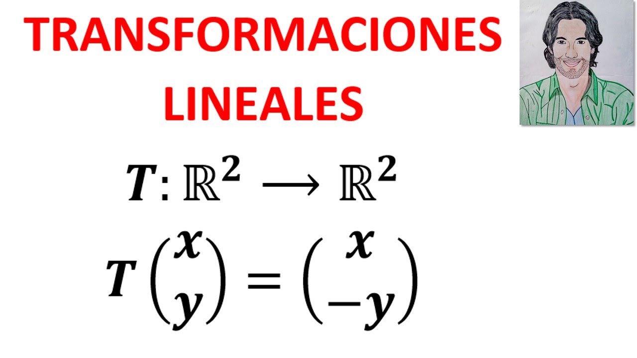 TRANSFORMACIONES LINEALES ejercicios RESUELTOS paso a paso APLICACIONES LINEALES T(x,y)=(x , -y)