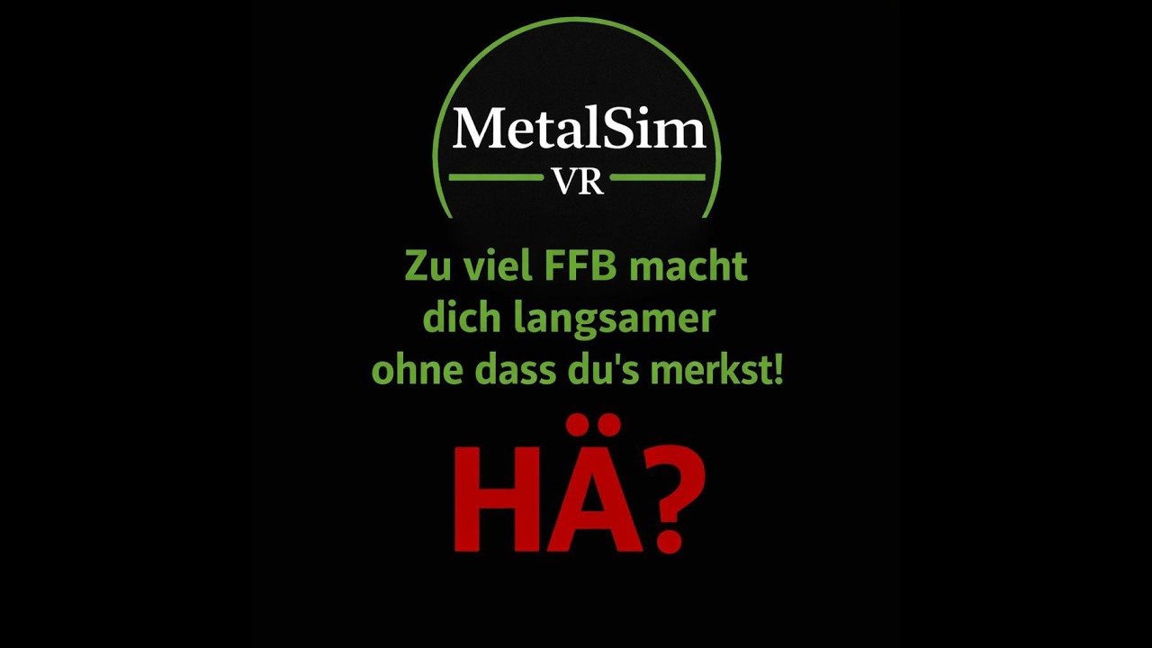 Zu viel Forced Feedback macht dich langsamer und du merkst es nicht?