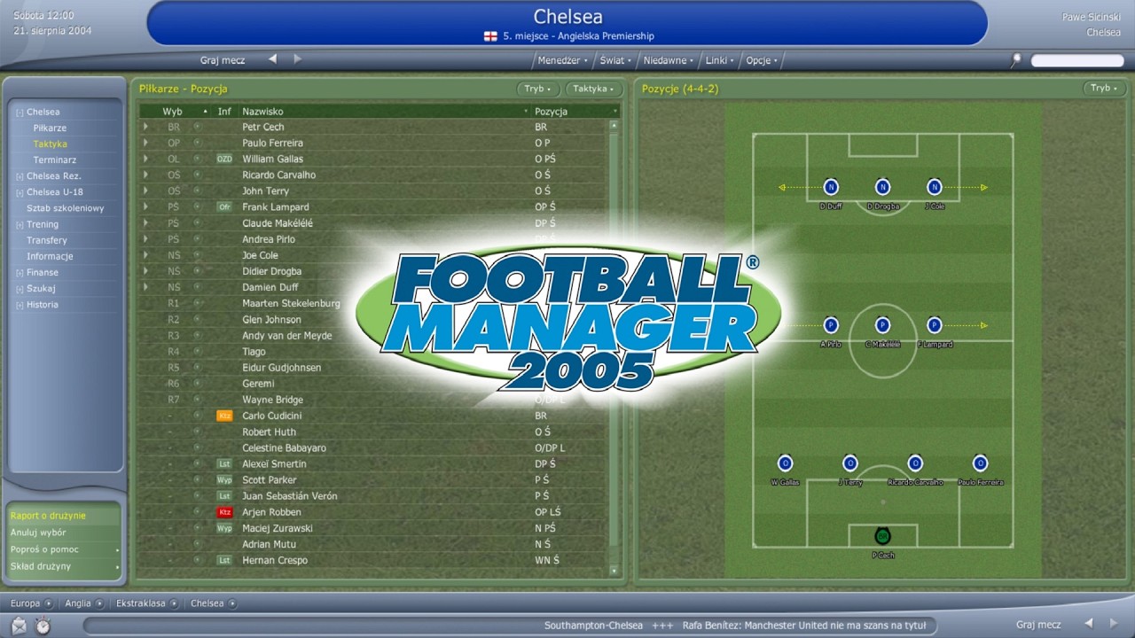Football Manager 2005 - #11 Chelsea F.C. | Arsenal prze do mistrzostwa Anglii - odc. 2