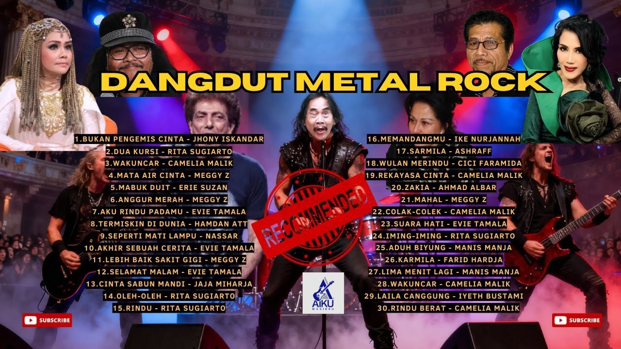 3 JAM Kumpulan 30 lagu dangdut LAWAS Rock Metal | TANPA IKLAN 🔥I AI Cover Recommended