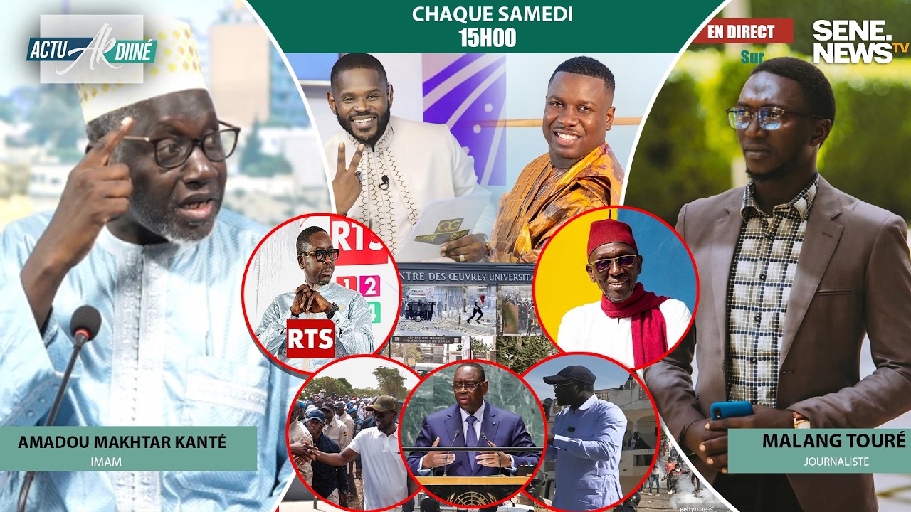 DIRECT : Pape Cheikh Diallo et Djiby Dramé font la Une, Macky Sall à l'ONU, UCAD en feu