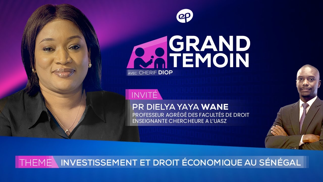 GRAND TÉMOIN :  Prof. Dielya Yaya Wane, professeure agrégée des facultés de droit