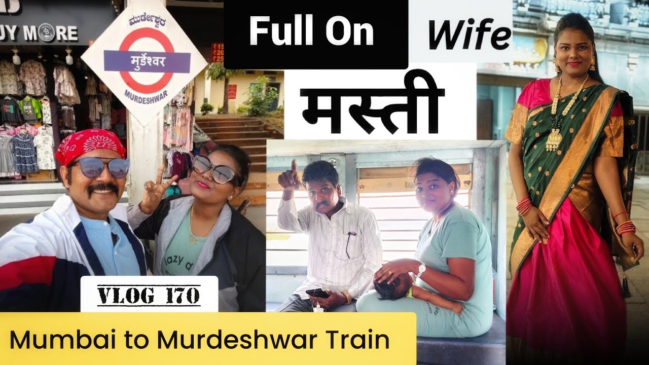 Mumbai to Murdeshwar Full On Masti 🚆 | Husband Wife Fun | Karnataka Diaries | Vlog 170