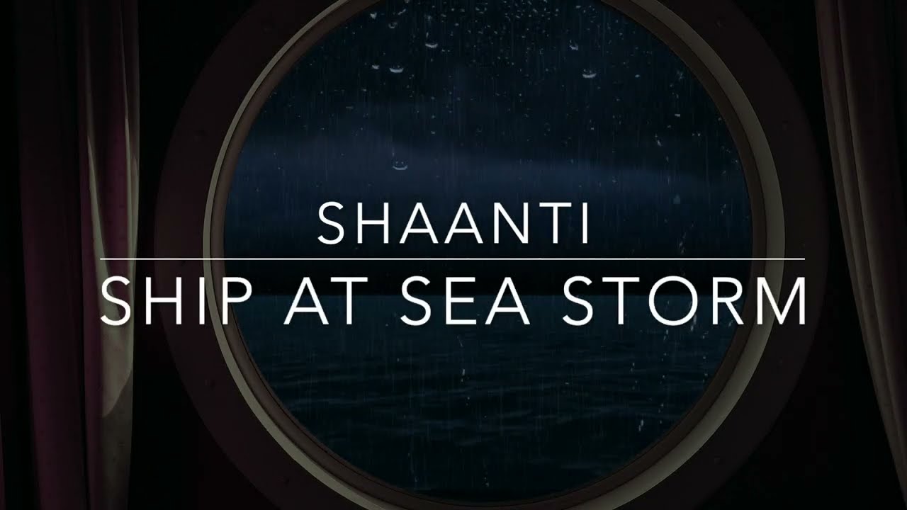 Sleep inside a Boat Cabin during a Thunderstorm at Sea - 2 Hours Deep Bass Rain Sounds for Sleep