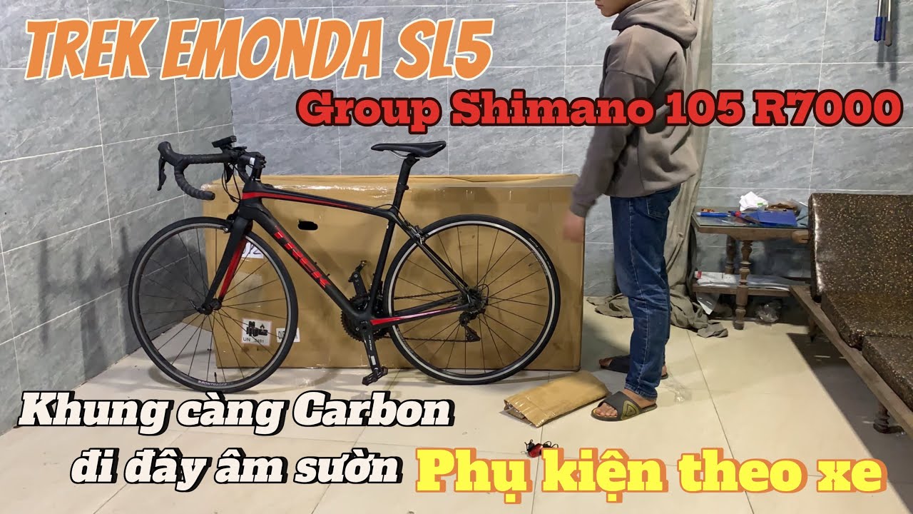 Xe mới về Road Trek Emonda SL5, 2x11, 105 R7000, Xách Tay Nhật