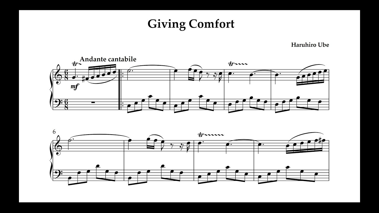 Giving Comfort (original composition)