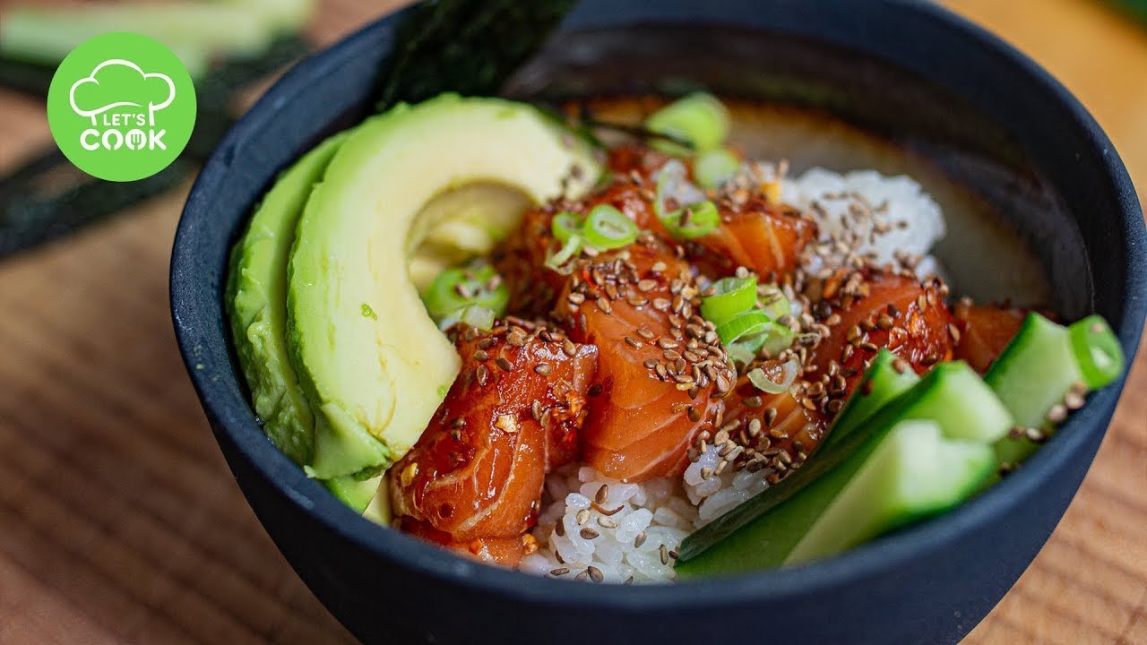 Poke Bowl Rezept mit Lachs ☀️ So schmeckt Hawaii