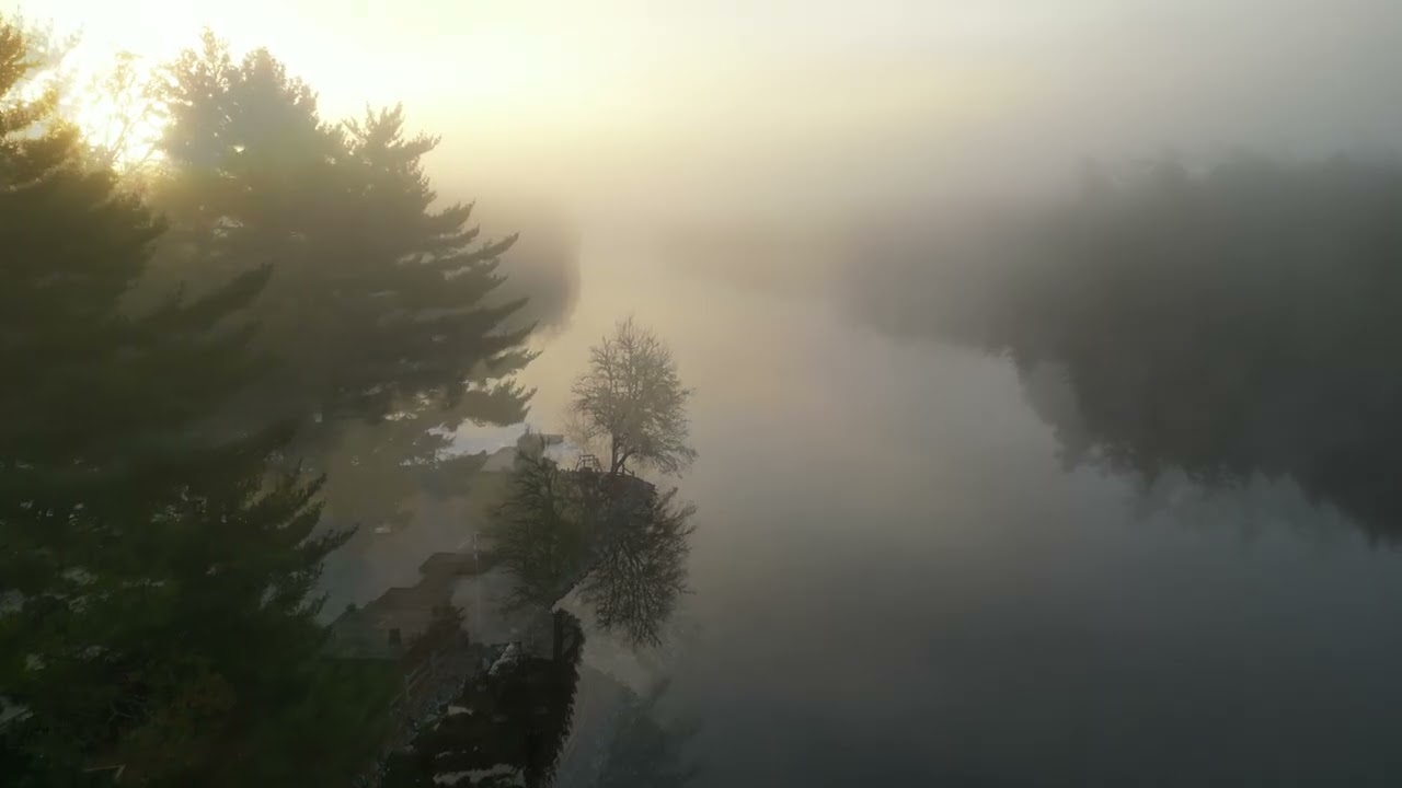 Memories of a Beautiful Misty Morning on the Mersey River and Sunrise Above the Clouds